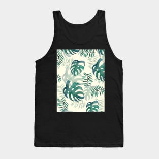 Tropical pattern- palm leave pattern Tank Top